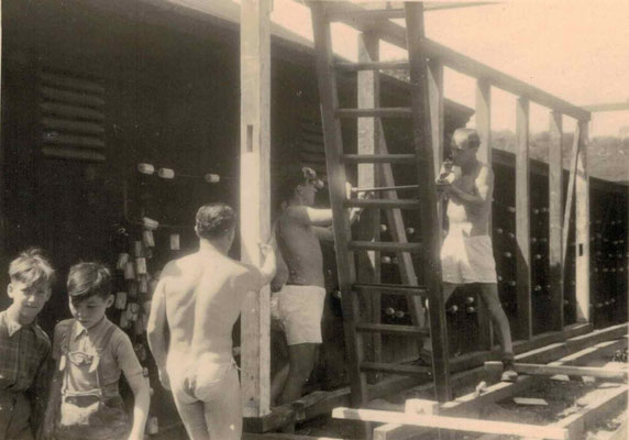 1953-54 Bau Damenkabine