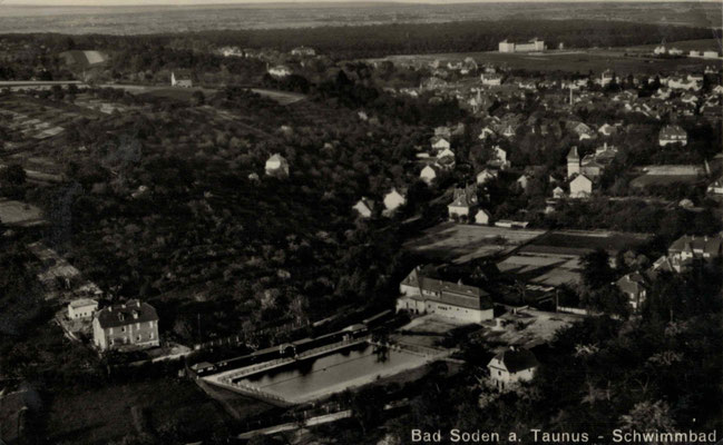 1927 Freibad Luftaufnahme