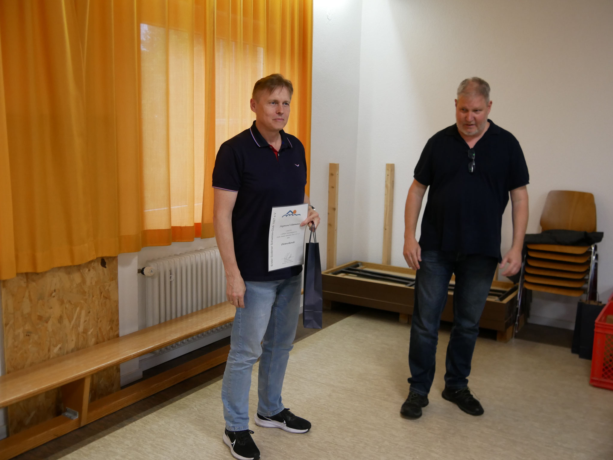 Ehrung für langjährige Trainertätigkeit