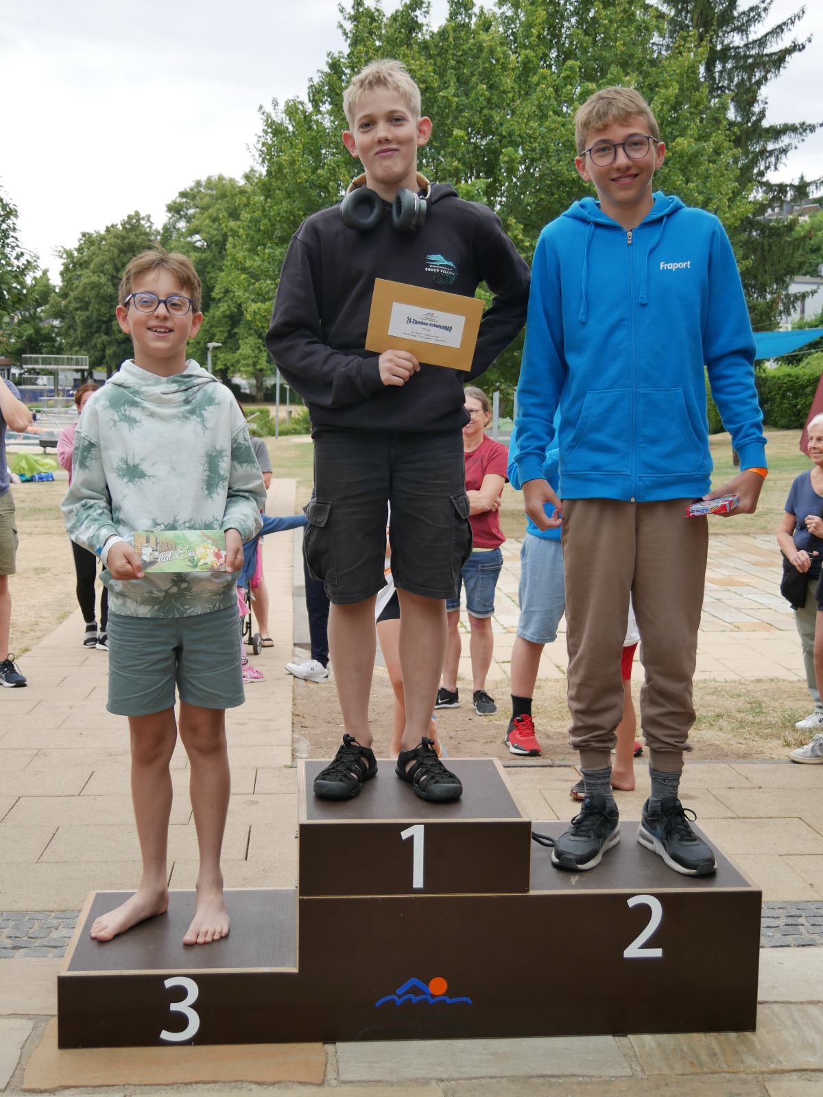 Die ersten drei in der AK 11-15: Julius, Elias, Kyle
